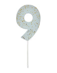 Large Colorful Number Candle
